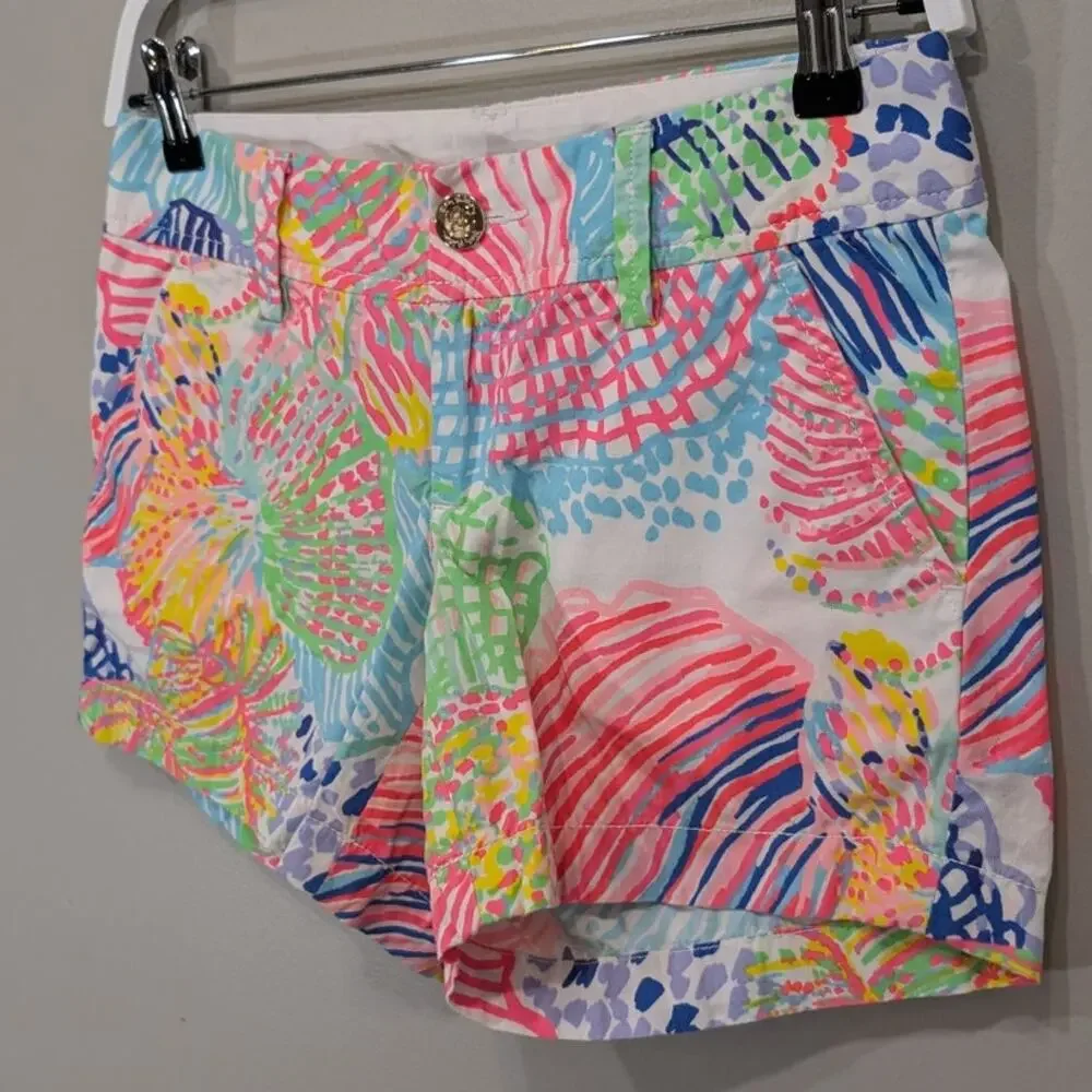Lilly Pulitzer The Callahan Short Roar of the Sea Tropical Resort - Size 00